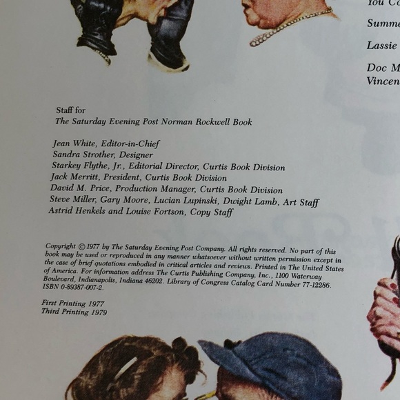 1977 Vintage Norman Rockwell The Saturday Evening Post Book - Picture 8 of 16